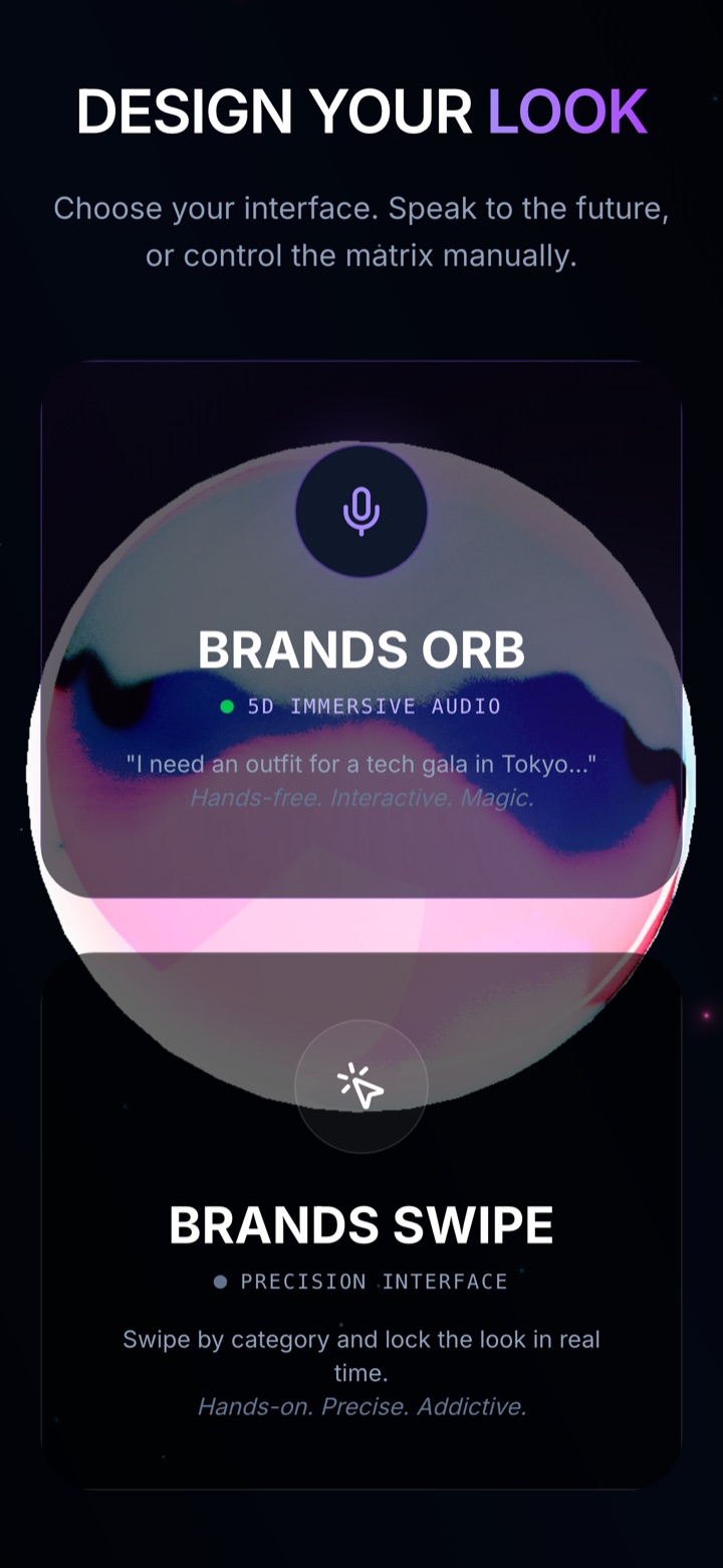 BrandsAI Planner screen with the week's outfits laid out