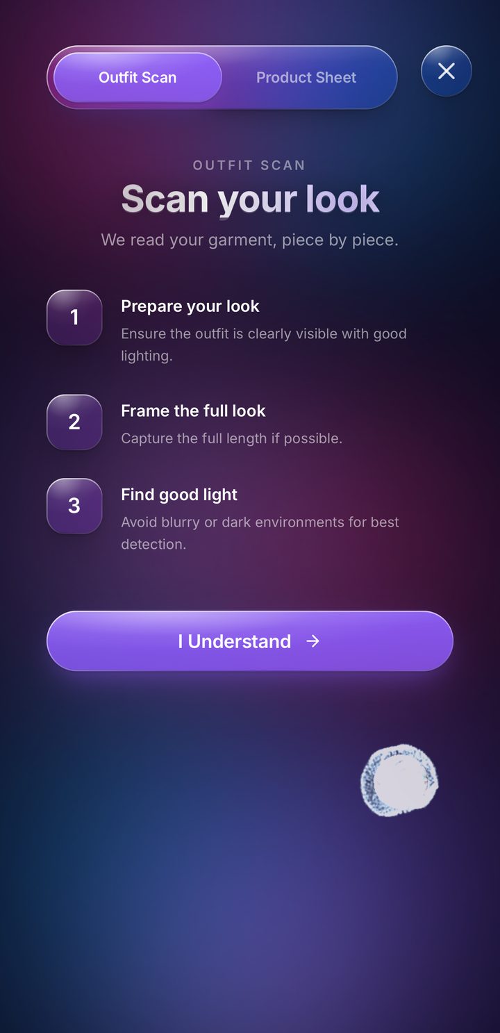 BrandsAI Outfit Scan on the July 2026 build: prepare your look, frame it, find good light
