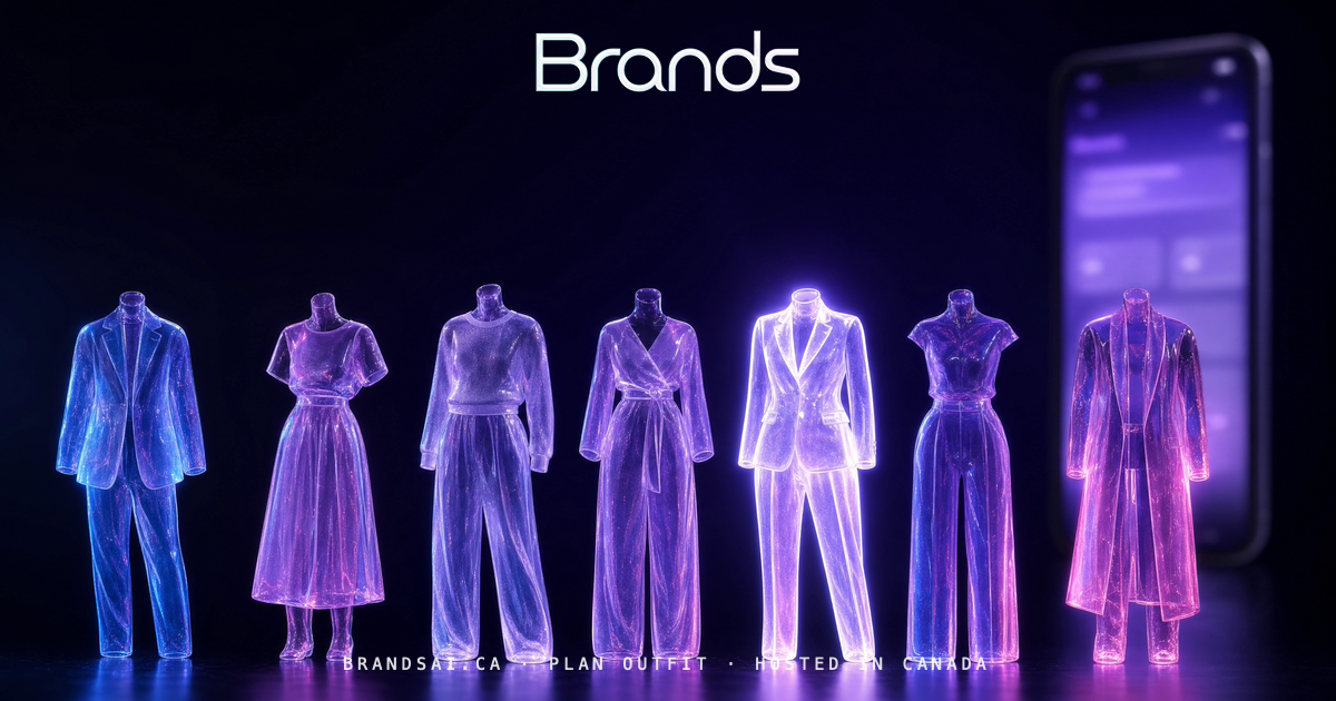 The Week, from the BrandsAI house collection: a glass sculpture scene in cyan, violet and magenta.